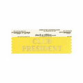 Club President Award Ribbon w/ Gold Foil Imprint (4"x1 5/8")
